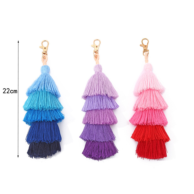 Polyester Tassel Gradient Color display picture 1