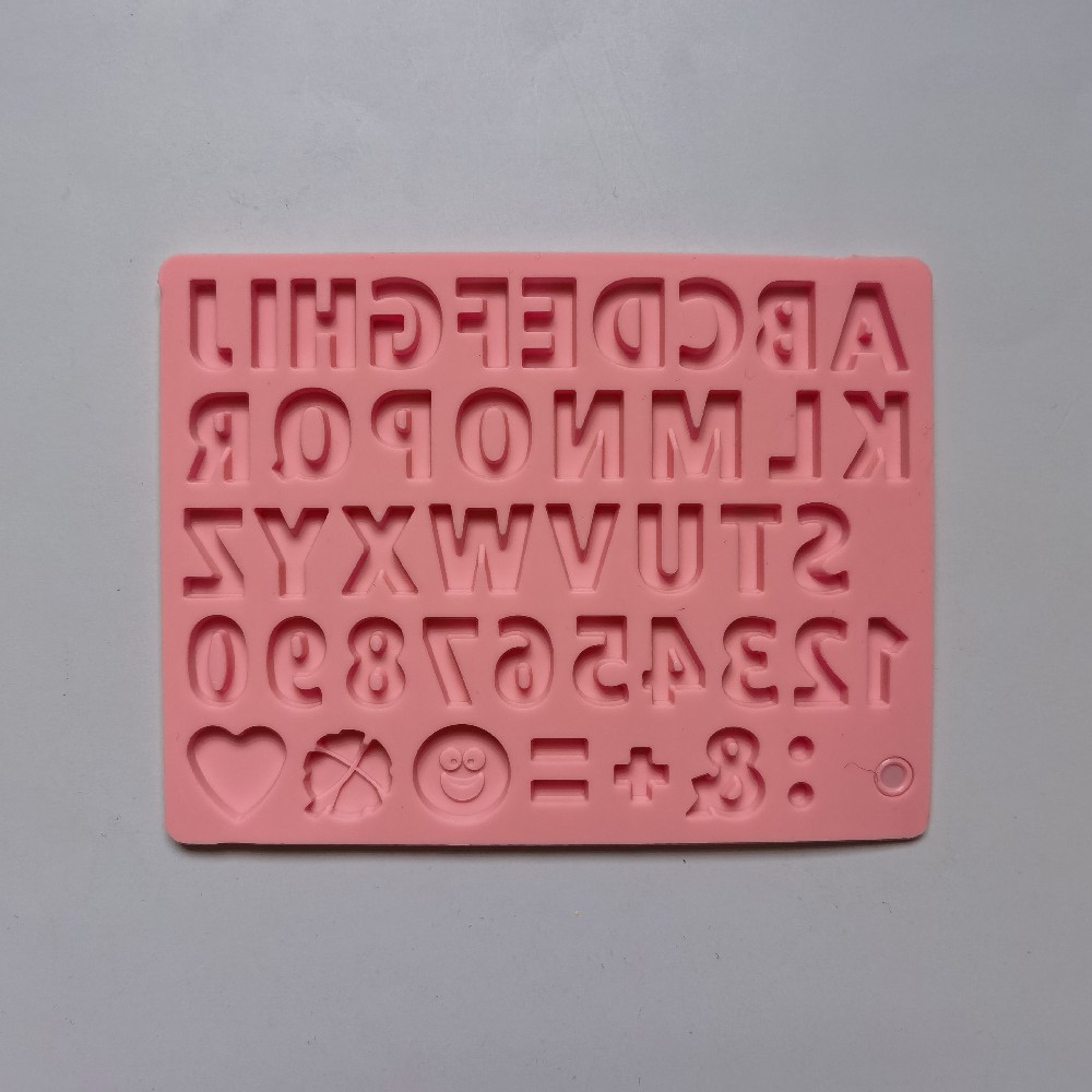 462 chocolate monoletra pastel de chocolate molde de silicona gelatina molde de torta de pan herramientas de horneado