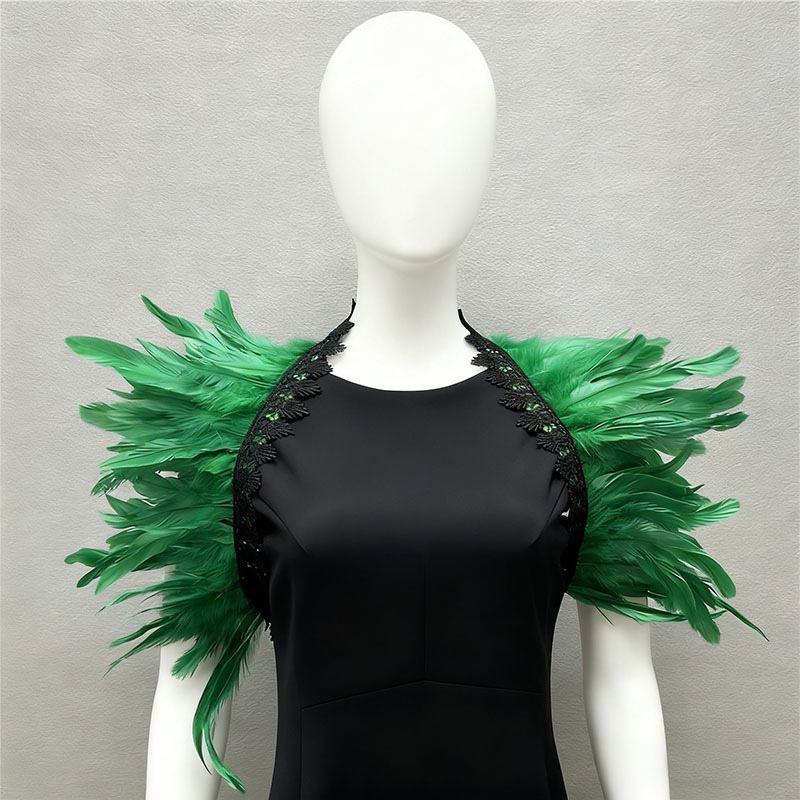 Amazon plumas mantel luchador show traje gladiador vestido estilo vikingo carnaval antiguo abrigo aristocrático TK