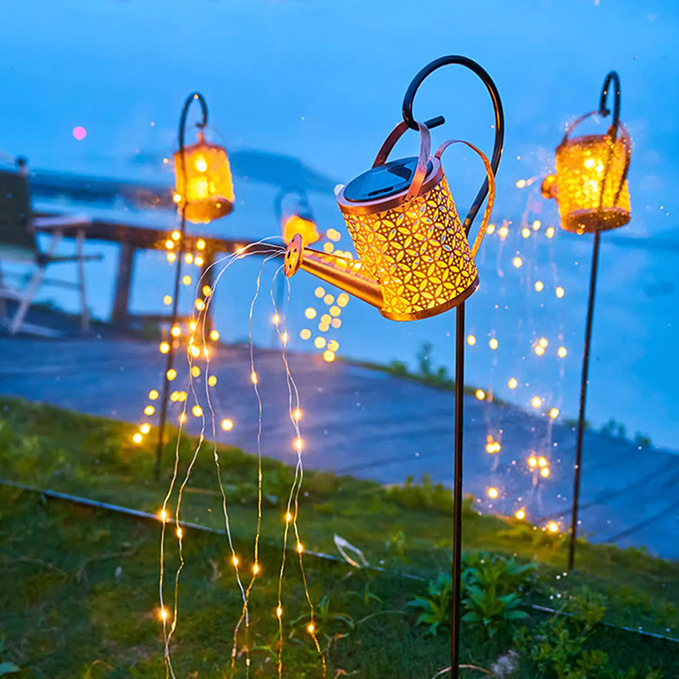 작은 구리 동전 주전자 램프