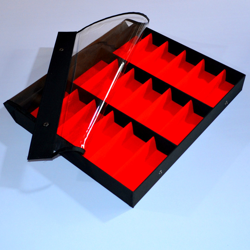 Caja de exhibición de gafas directas de fábrica 18 gafas multifuncionales caja de exhibición de gafas de sol caja de exhibición