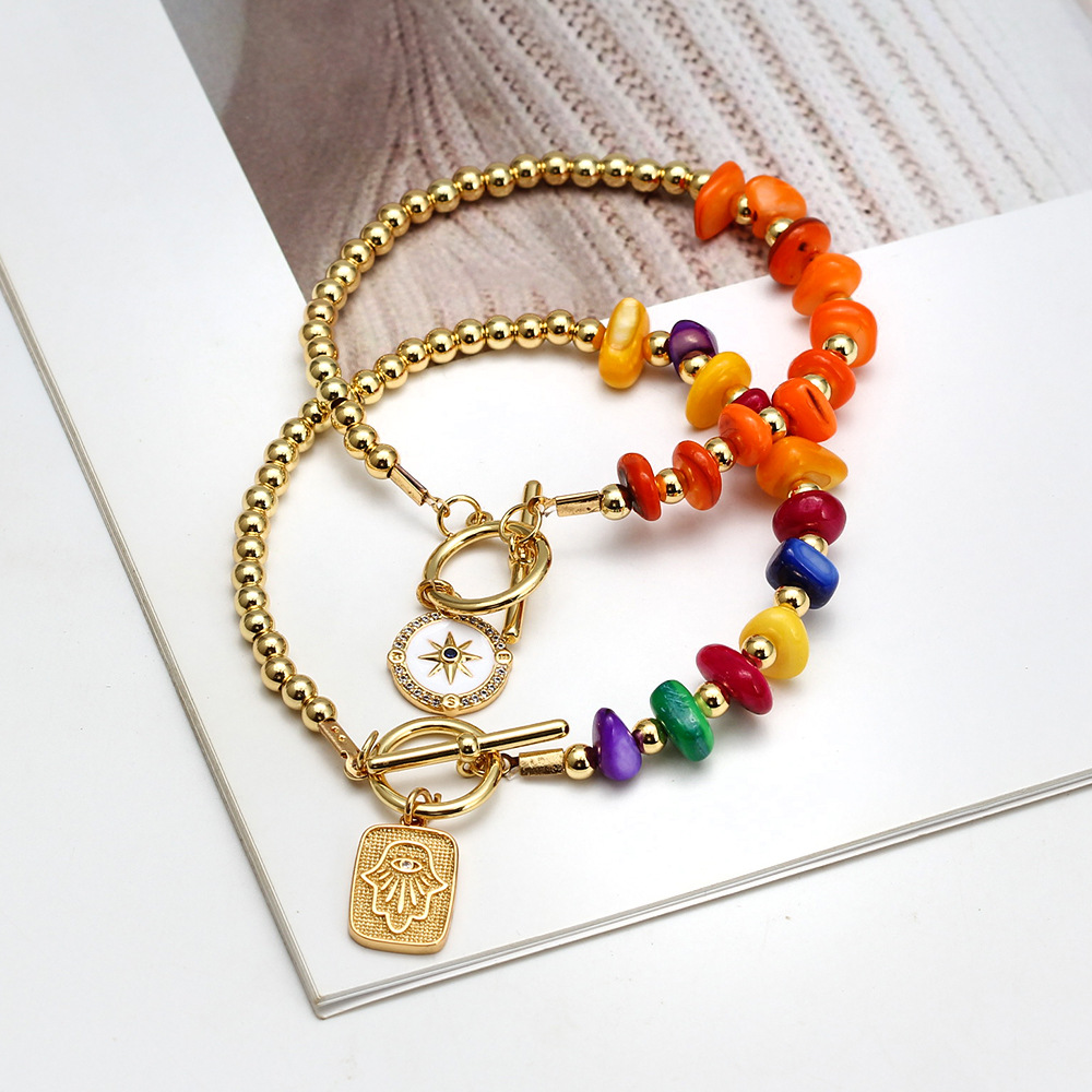 15g Weight Bracelets Classification 1 Piece Quantity Daily Occasion Copper Material Eye Pattern Unisex Gender Plating Design Fashion Style Fashion Eye Copper Plating Bracelets 1 Piece 3