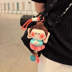 山西大同好礼文创纪念品佛小伴挂件合掌云冈石窟莲花小佛毛绒玩偶