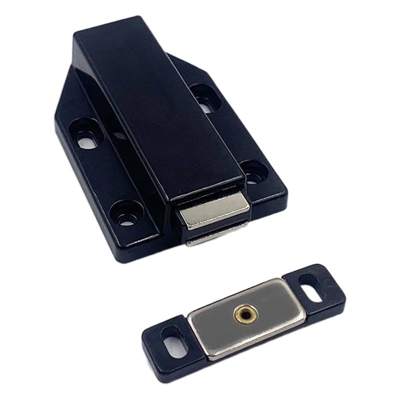 Una sola Puerta de prensa táctil elástica cuentas táctiles magnéticas fuerte gabinete de succión puerta del armario Dispositivo de rebote de succión de auto-bloqueo mango libre Gabinete de la primavera de succión