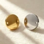 圆形双孔刻字30mm吊坠