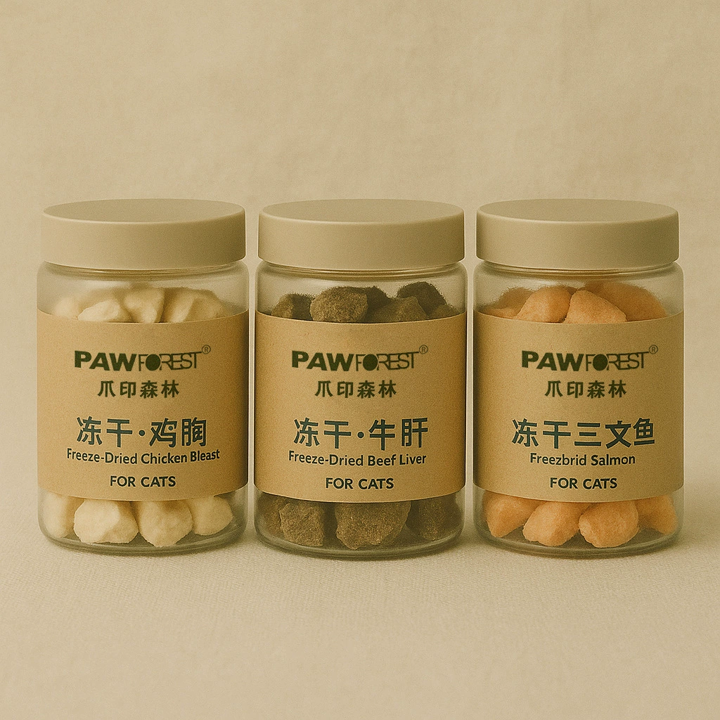 Ледяные корма для взрослых кошек и котят Pawforest Paw Print Forest Chicken, гранулы с курицей, лакомство для кошек Ragdoll.