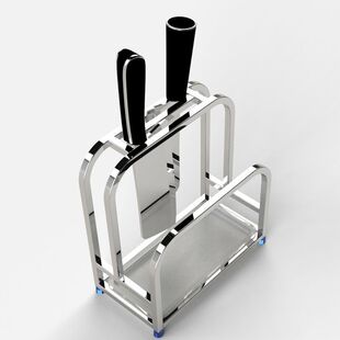 304 Stainless Steel Knife Holder Cutting Board Rack Kitchen Storage Rack Supplies Chopping Board Storage Rack Knife Holder Knife Tool
