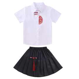 六一儿童合唱演出服诗歌朗诵小学生国风表演幼儿园毕业班服新中式