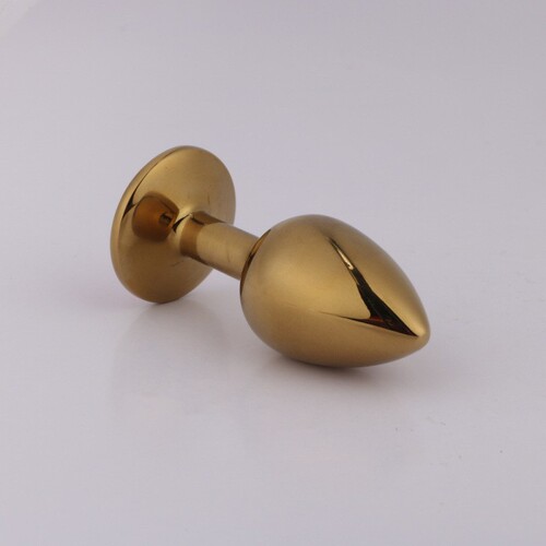 Metal Anal Plug Adult Sex Toy, Perineal & Anal Expansion Bead, Anal Plug Toy Wholesale – Small Size, Gold Color