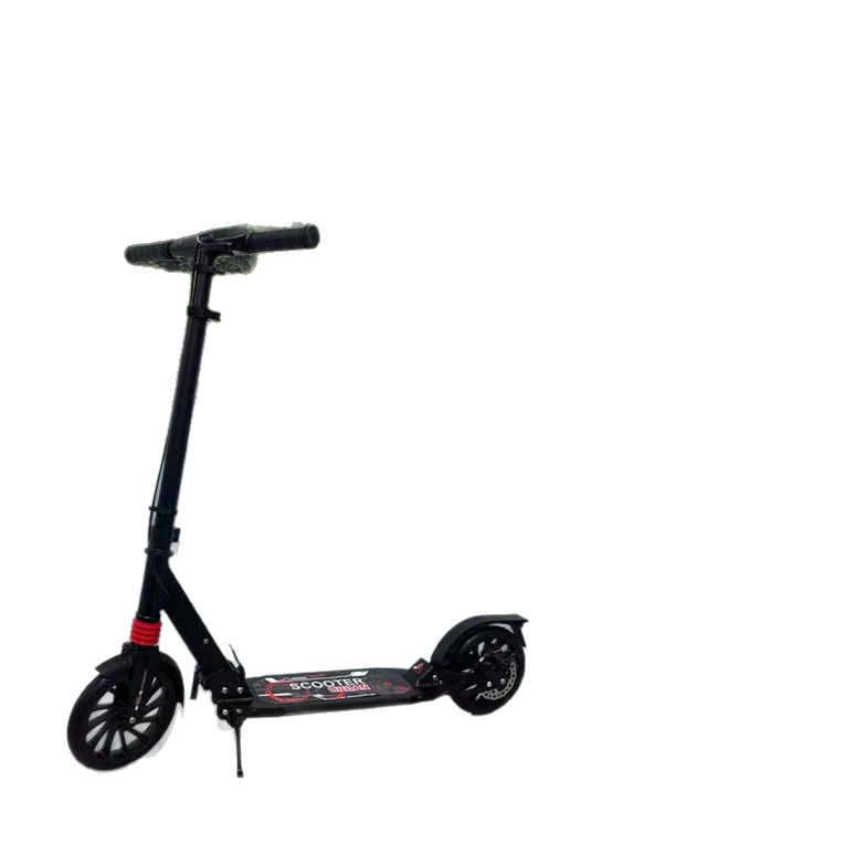 Scooter de comercio exterior plegable de dos ruedas scooter de aleación de aluminio adulto de doble amortiguación scooter de goma de aluminio