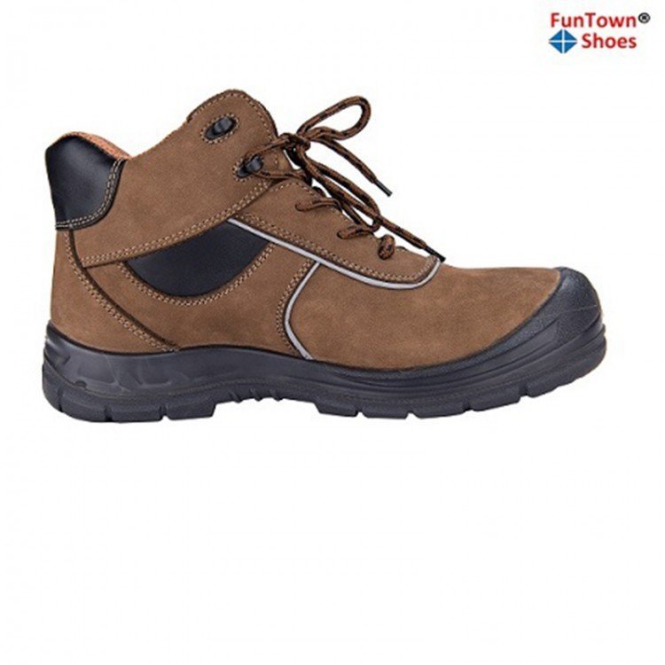 funtownshoes/范特仕6206P 中帮棕色 防砸防滑防静电防穿刺安全鞋