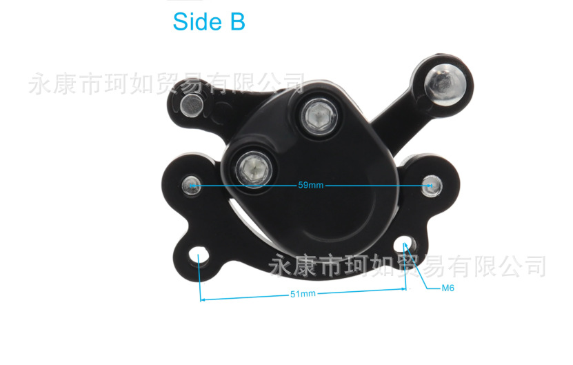 Small Off-Road Sports Car Accessories, Small Four-Wheel Scooter Brake Calipers, Stroke Brake Pump 49Cc, Front and Rear