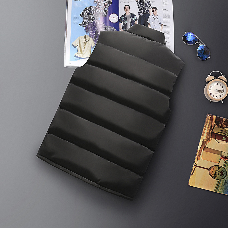 Chaleco de hombre de otoño y invierno para aumentar el peso 2019 grasa abrazadera de caballo de algodón plumado chaleco caliente de hombre hombro