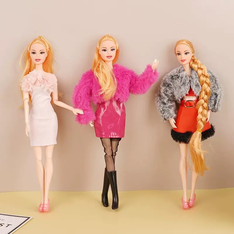 跨境换装6分30cm11寸洋娃娃时尚上下衣套装时装短裙娃娃配饰