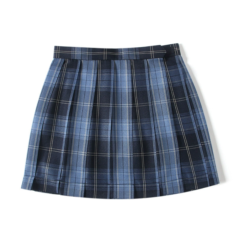JK Униформа юбка студент Высокая Талия клетчатая японская плиссированная юбка банда и груша клетчатая юбка школьная форма юбка