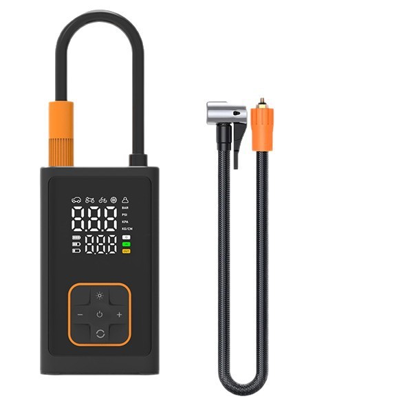 スポットスマートポータブル車用エアポンプ自走式電動タイヤポンプハンドヘルドワイヤレス充電デジタルディスプレイ|undefined