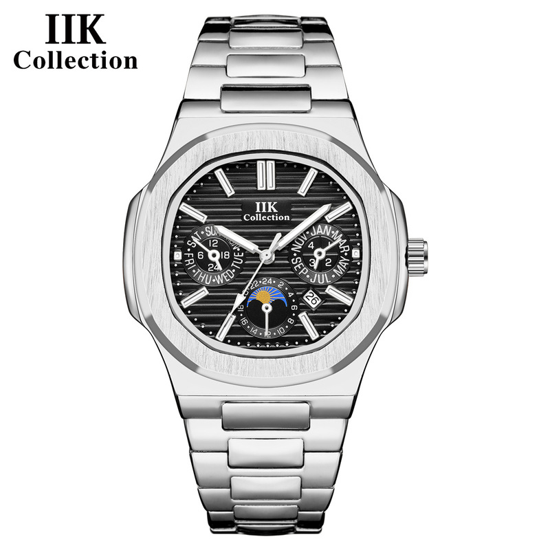 IIK Collection 1376 New calendar quartz waterproof alloy men's casual foreign trade HOT Watch