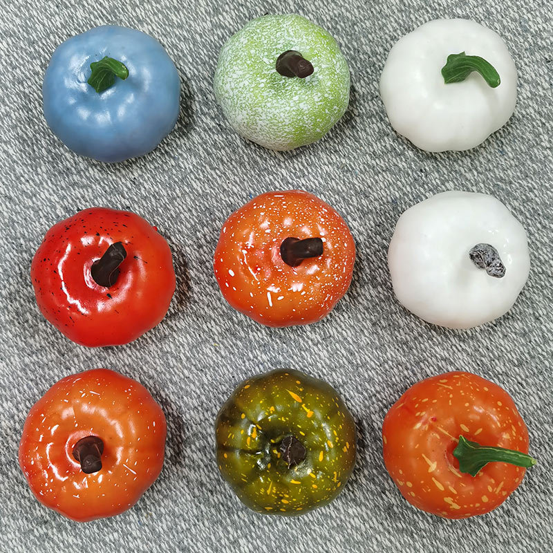 速卖通亚马逊外贸定制套装仿真南瓜组合套装圣诞节万圣节装饰