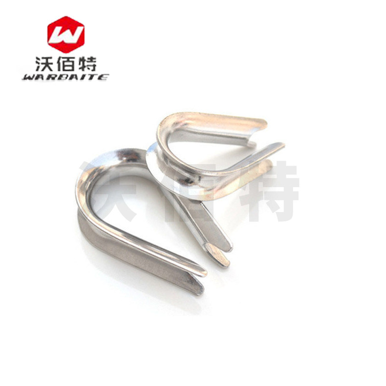 304不锈钢套环钢丝绳套 三角环保护环套2mm-28mm 洗白