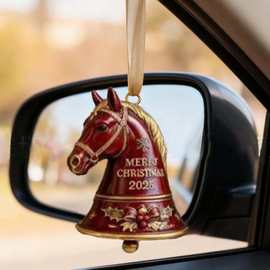 跨境新品Horse bell decoration马铃装饰挂件 –2025 年圣诞快乐