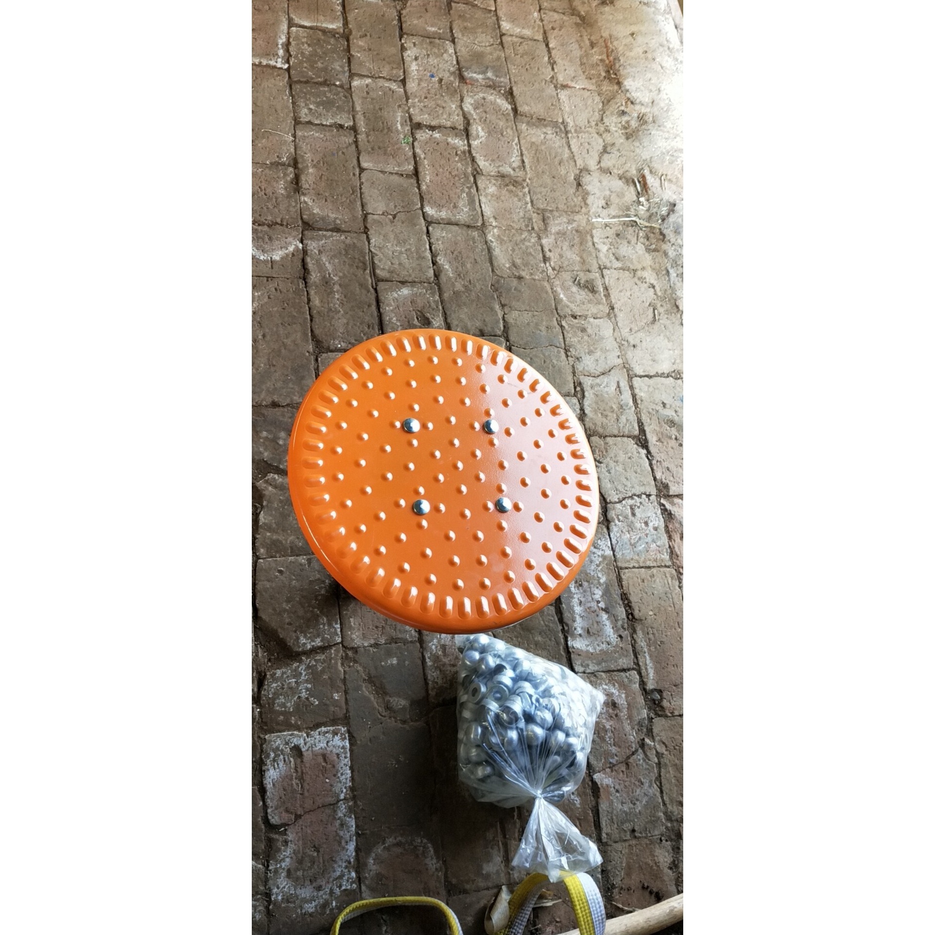 Outdoor fitness equipment twist waist trainer repair parts iron swivel bearing support shaft metal twist waist disc foot swivel