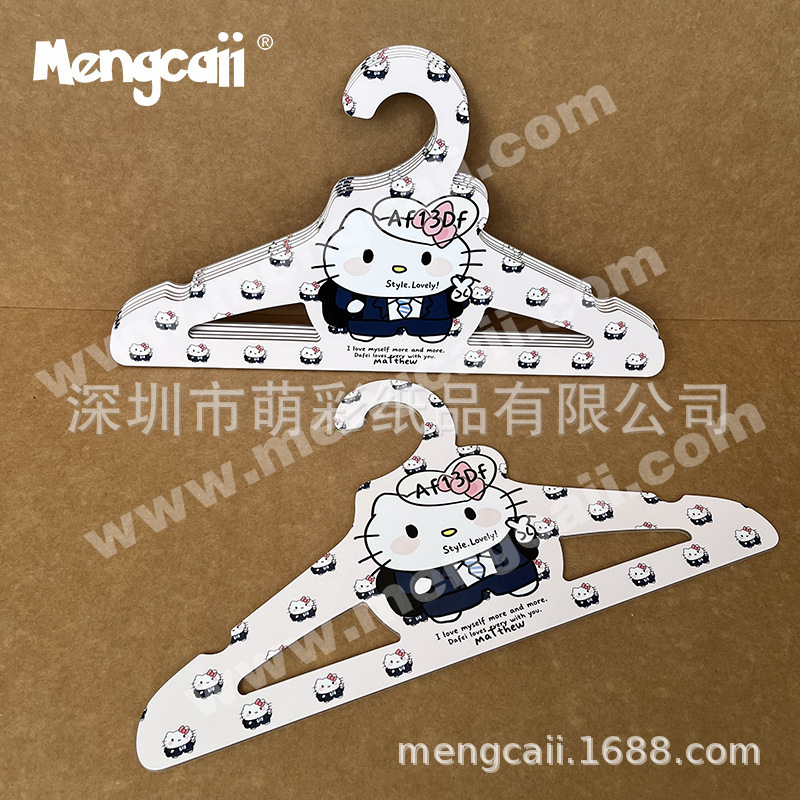 Manufacturer's Custom-Made Renewable Paper Hangers, Eco-Friendly Cardboard Hangers with Cartoon Character Prints Manufacturer's Custom-Made Renewable Paper Hangers, Eco-Friendly Cardboard Hangers with Cartoon Character Prints