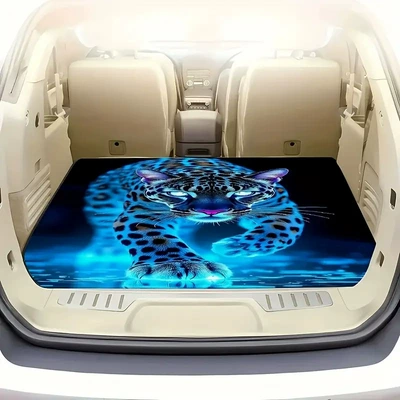 Avtomobil döşəmə paspasları – Non-Slip Stain-Resistant Crystal Velvet Universal - trunk-mat-11-75100cm-crystal-velvet-dot-plastic-bottom