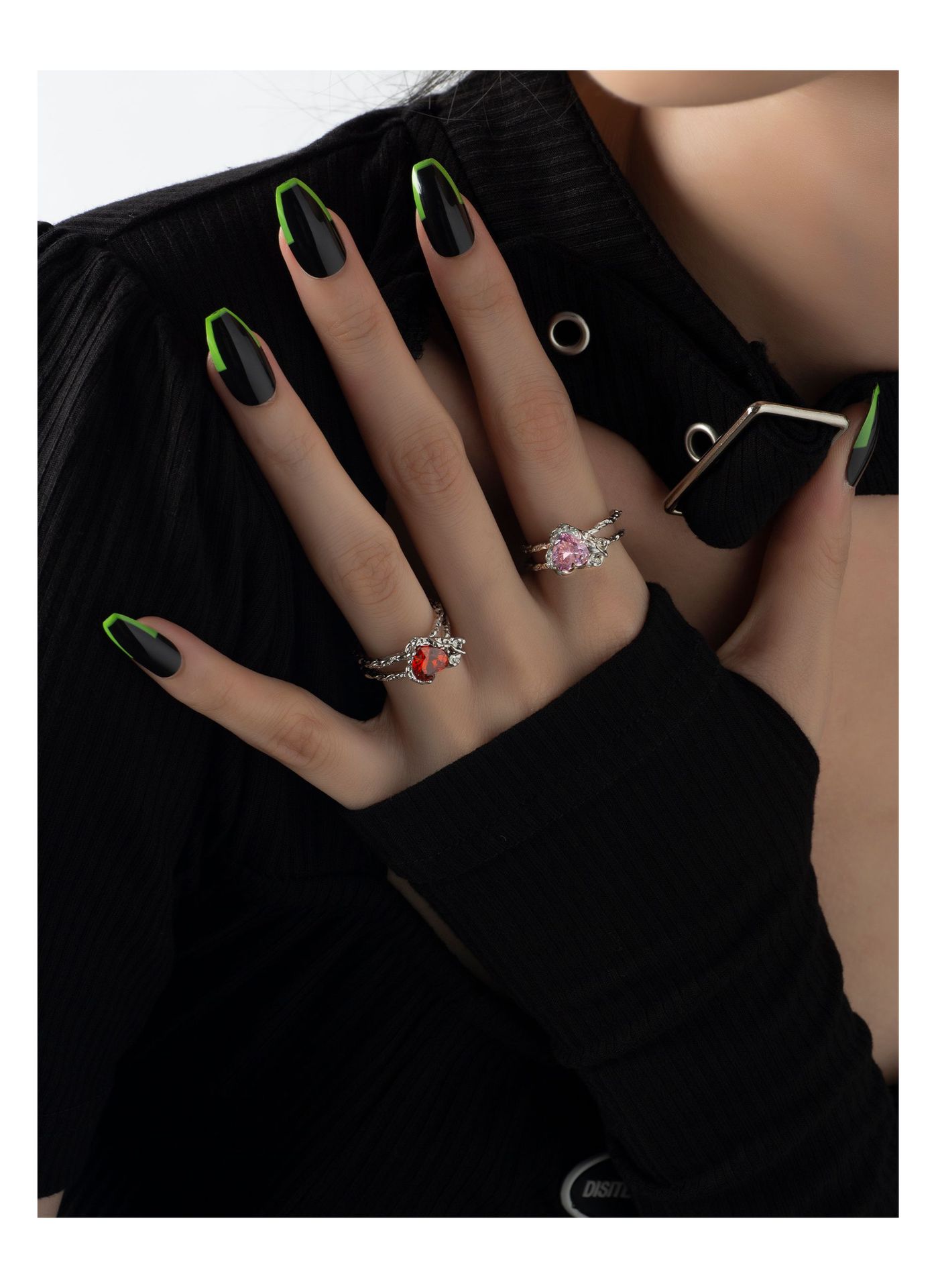 Elegant Heart Shape Copper Plating Zircon Open Ring