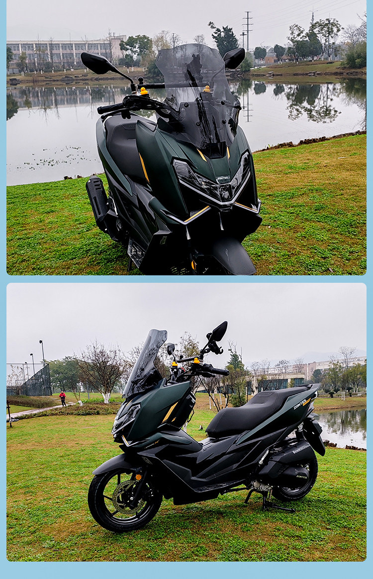 Jinqilong Compatible Windshield Heightening Small Front Windscreen Motorcycle Modification Parts Phone Holder