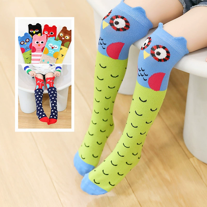 Детские демисезонные knee socks осень, Cartoon высокие ботинки для мужчин и женщин, средняя длина