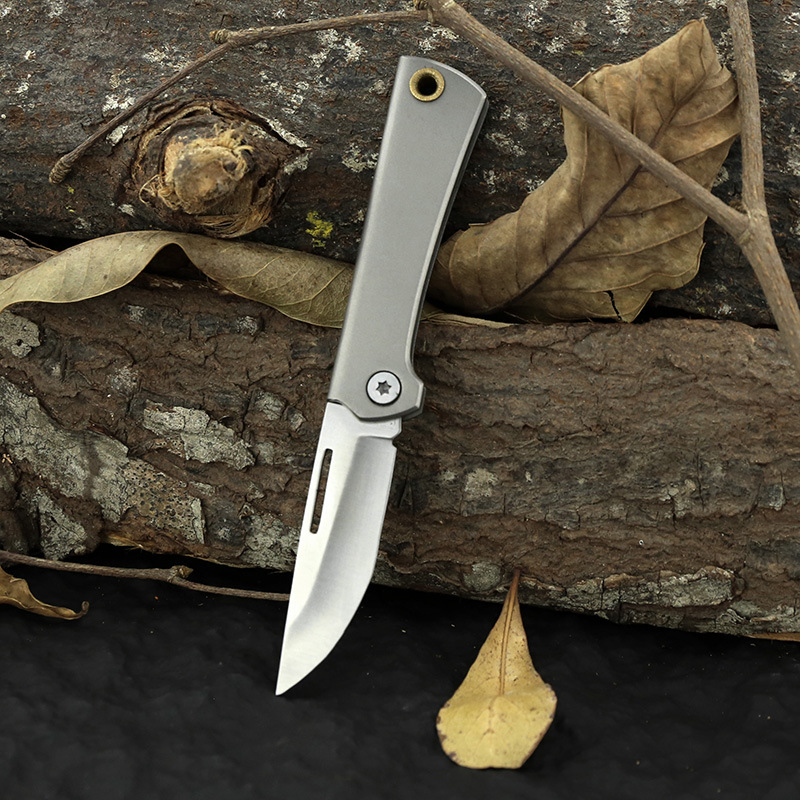 钛合金高硬度迷你小刀美工刀折叠钥匙扣小刀快递刀户外水果刀防身