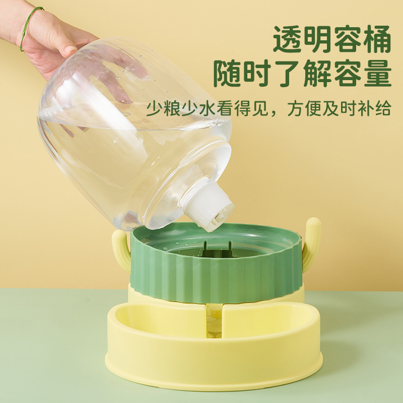 Cat Bowl 3.8L alimentador automático de agua potable de gran capacidad gato bebida de agua para perros doble tazón de comida para gatos artículos para mascotas