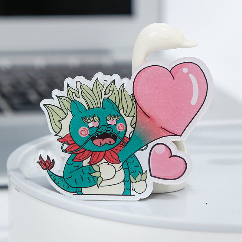 Dinosaurio creativo lindo acrílico refrigerador Pegatinas magnéticas personalizadas publicidad personalizada pantalla decoración impermeable pegatinas magnéticas