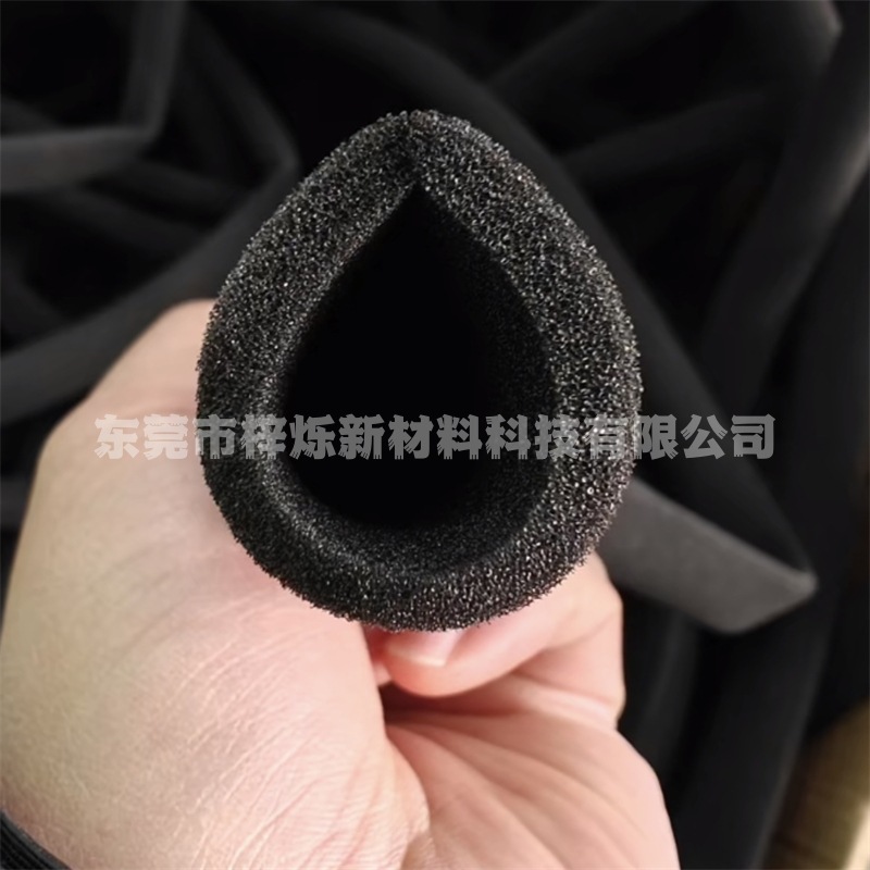 高密度防火阻燃PU海绵焊接管 线材吸音降噪包线海绵保护套