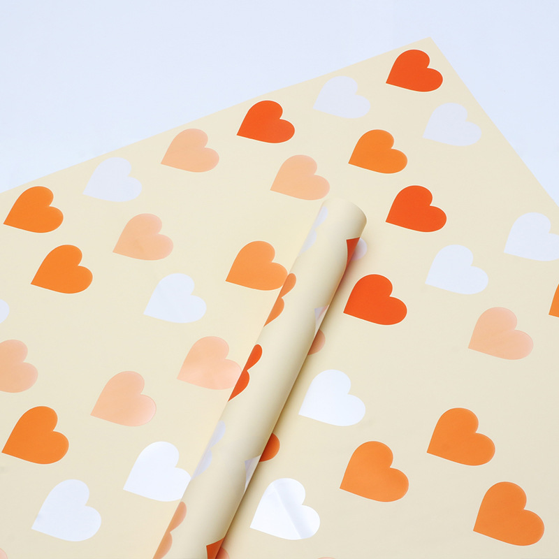 Huaxi Neon Love Papel de embalaje de flores Película perlada impermeable Paquete de regalo Papel de flores Papel Ouya Floristería Material de ramo image 10