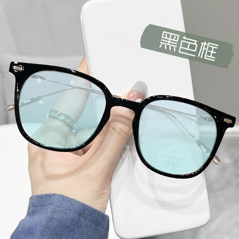 Elegante sensación de alto nivel daltonismo color débil gafas de edad especiales pueden tener gafas de marco de grado gafas de moda versátiles gafas de flores