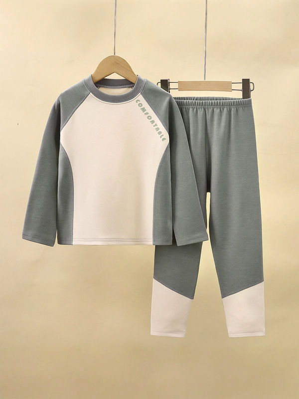 儿童加厚保暖内衣套装男女童秋冬绒家居服中大童睡衣宝宝秋衣裤长|undefined