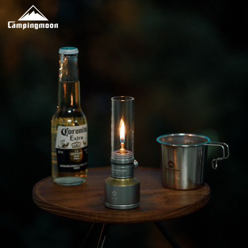 CAMPINGMOON D model three-color optional outdoor camping gas atmosphere lamp temperature-resistant glass lampshade