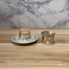 コーヒーカップヨーロッパ式レトロトルコ宮廷風ガラスカップ王女異国風情午後レジャーカップセット