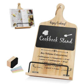 跨境美式木质食谱架厨房创意菜单支架酒店民宿招牌菜单架唱片展示