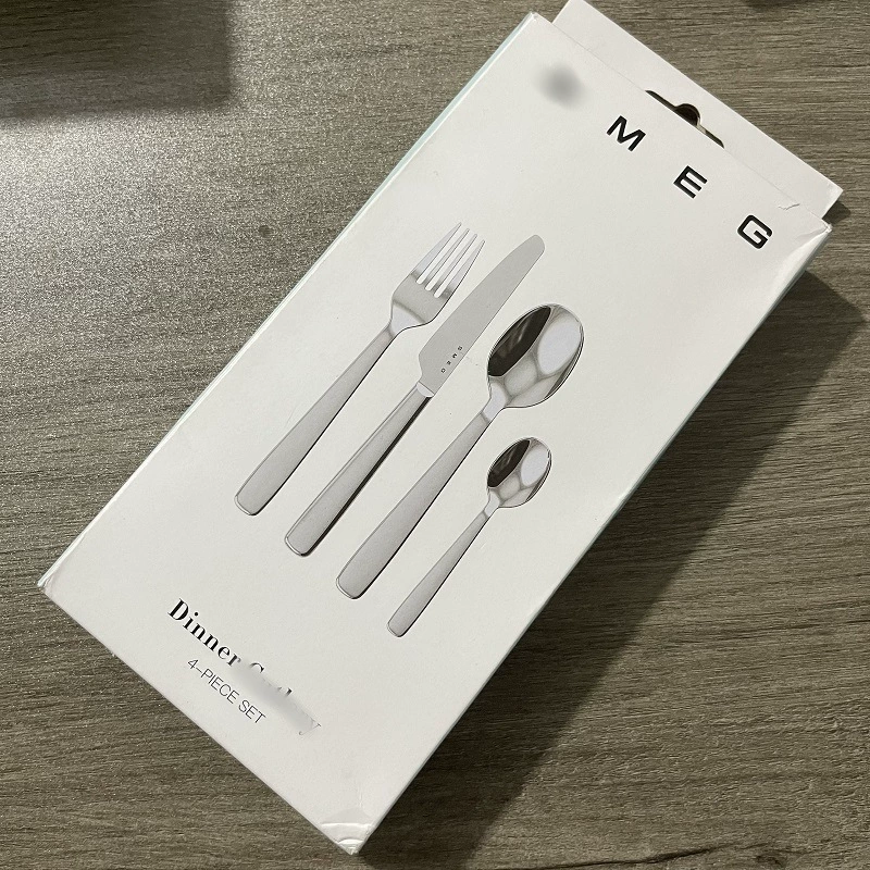 Cutlery Set (MEG) 4-piece stainless steel, polished tableware set