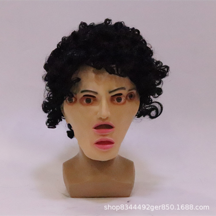 Halloween horror máscara de doble cara fantasma sombrero de miedo casa embrujada fantasma Festival de vestir accesorios de miedo