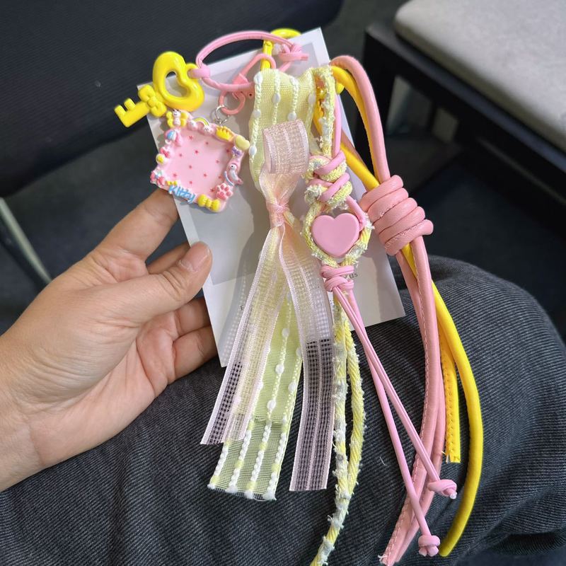 カラー結び手作り編みひも携帯ストラップ創意キーホルダーiu系ストラップブラインド袋生放送ソース|undefined