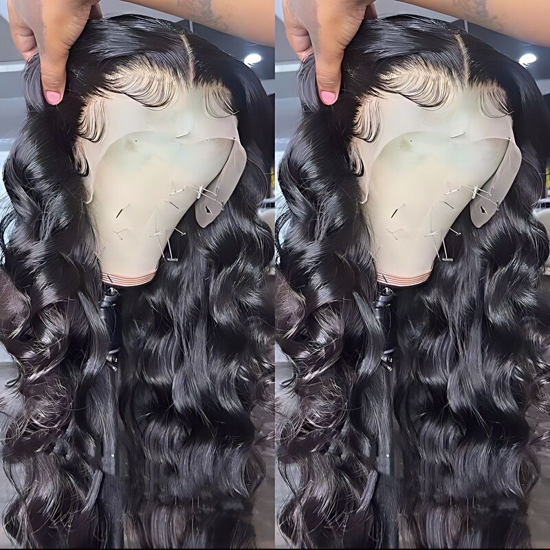 13x4 lace frontal wigs human hair wig women's full head wig
