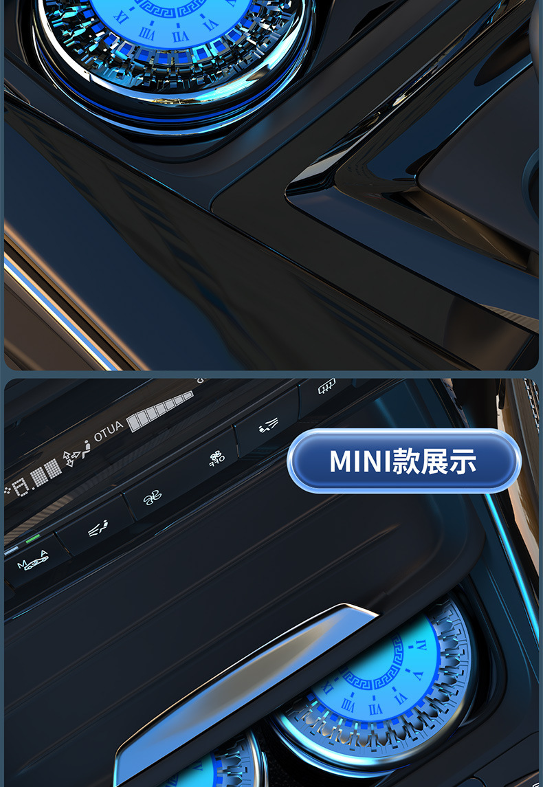 Car Ashtray with Lid, Creative Automatic High-End Car Accessory, Complete Set of Interior Supplies, Anti-Flying
