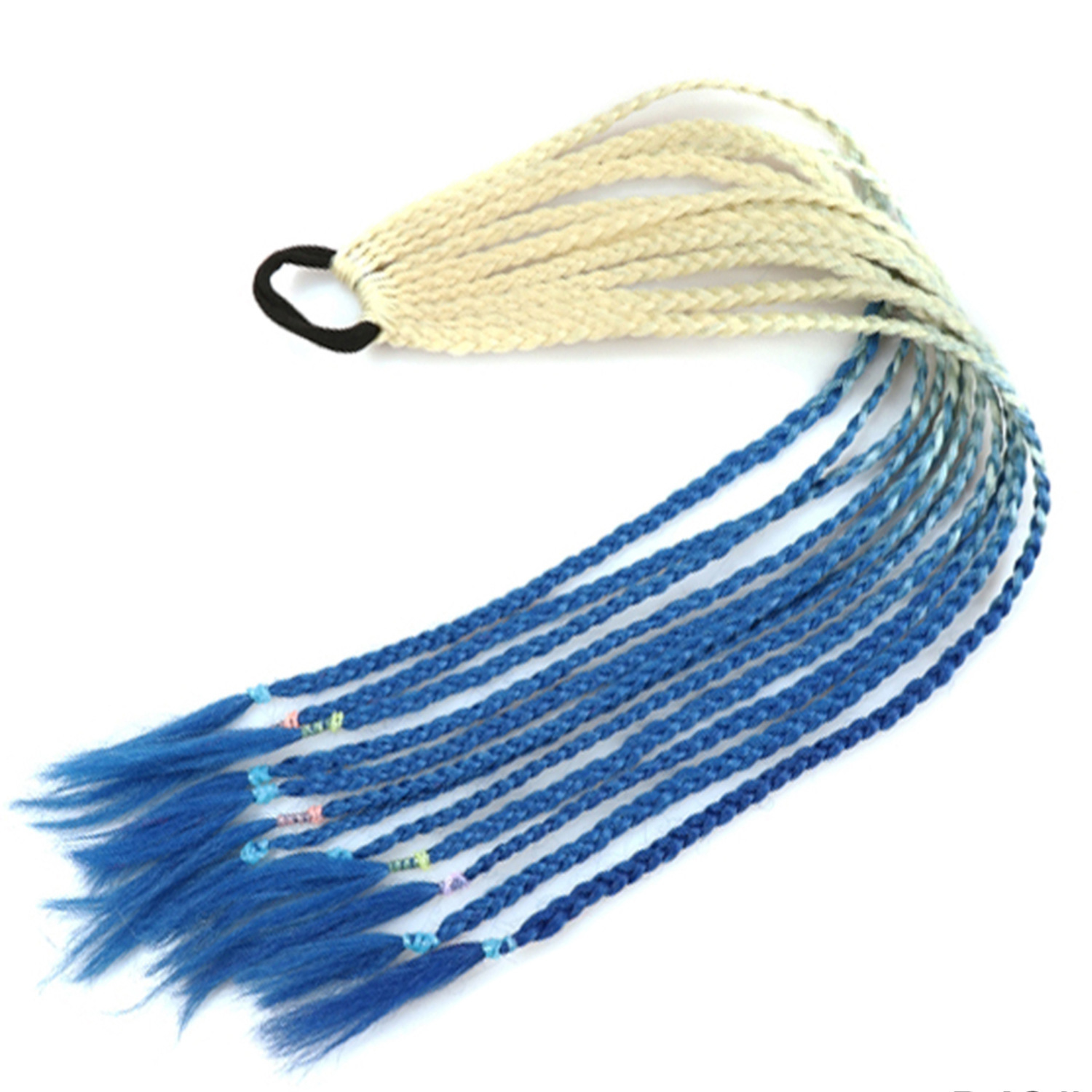 Inventario al por mayor colorido trenzas de tres hebras africanas trenzas sucias trenzas de caballo recogidas en stock Inventario