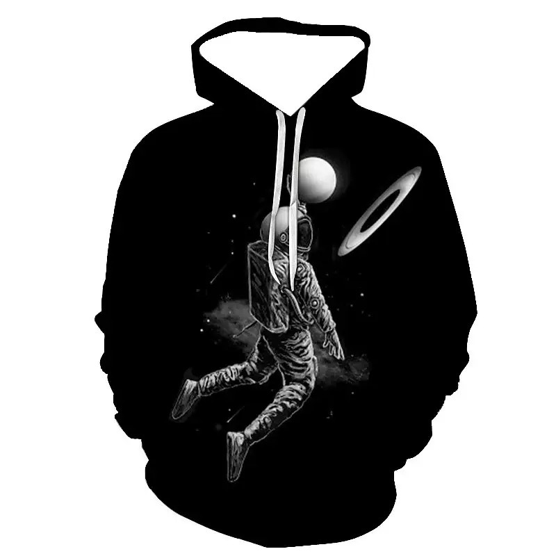 Demon Clown Digital Print And Women's Hooded Pullover Sweatshirt Loose Street Style Men's Clothing_viptrois.com