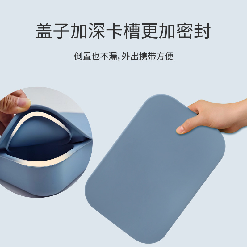 メーカーの新商品現物シリカゲル弁当箱学生ランチボックスサラリーマン電子レンジ保存弁当箱四格弁当箱|undefined