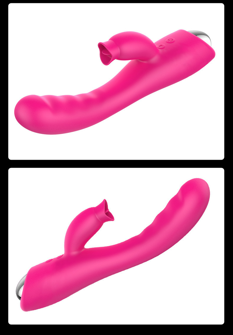 Tongue-Licking Telescopic G-spot Vibrator with Heating and Swing Motion — detail image 27