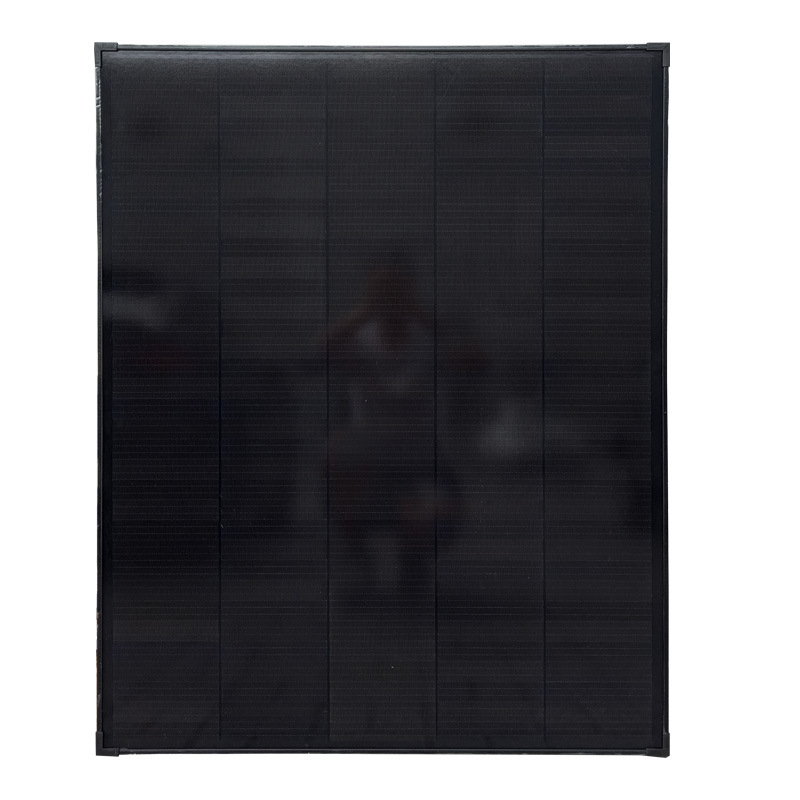 厂家直销200W单晶高效太阳能板房车阳台光伏板全黑太阳能发电板